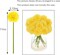 Cabin 20pcs Fake Chrysanthemum Artificial Flowers Faux Silk Mums with Stem Balls Flowers for Vase Fillers Easter Home Table Floral Arrangements Wedding Party DIY Decoration(Yellow)